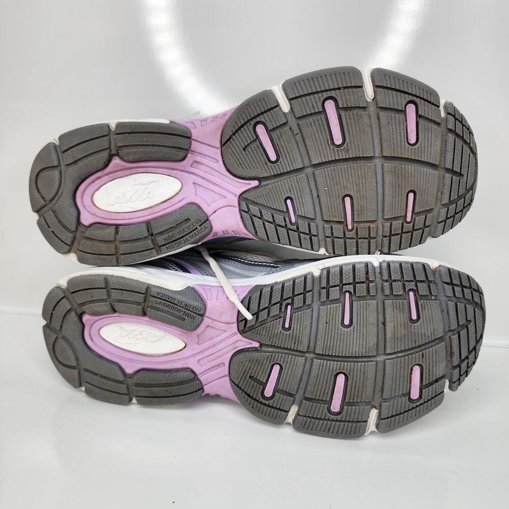 Avia Women 8.5 Athletic Sneakers 5000 Silver Purple White WMAV43GX002L Workout - Picture 3 of 10